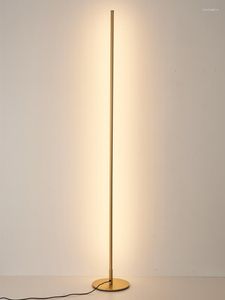 Lampadaire nordique simple lampe ￠ LED salon chambre ￠ coucher vertical de chevet vertical Protection des yeux cr￩atifs