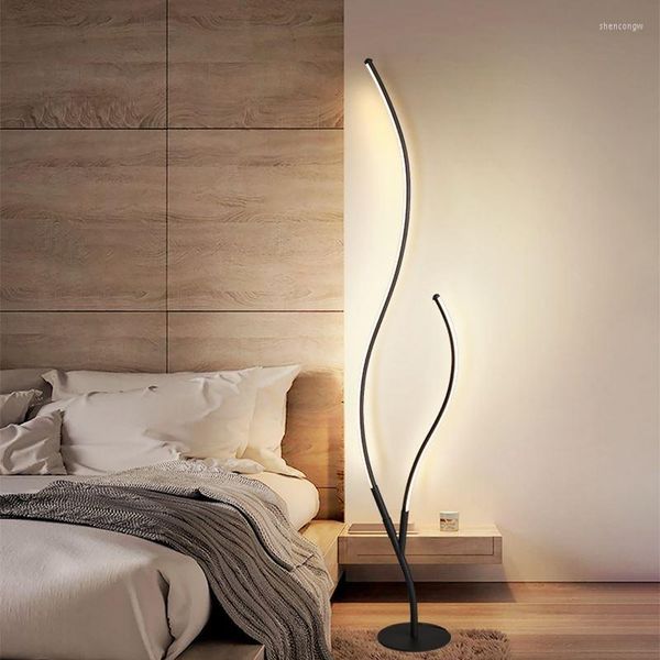 Lampes de sol Branches d'arbres nordiques à distance LED Lampe d'angle Lampe debout Décor à la maison pour salon chambre