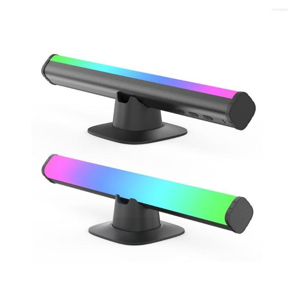 Lampade da terra Confezione da 2 luci pickup RGB APP colorata compatibile con Bluetooth Music Lamp Bar Party Illuminazione decorativa a LED con microfono