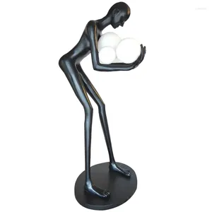 Vloerlampen postmoderne humanoïde sculptuur ballamp el lobby woonkamer creatief groot menselijk lichaam