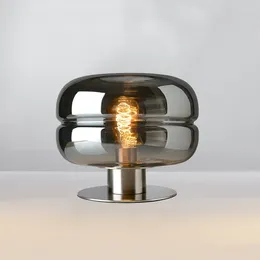 Lampadaires post-moderne simple lampe de table en verre design salon nordique art créatif chambre chevet