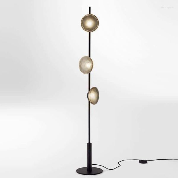 Lampadaires lampe rétro cristal debout design moderne candélabre fer forgé