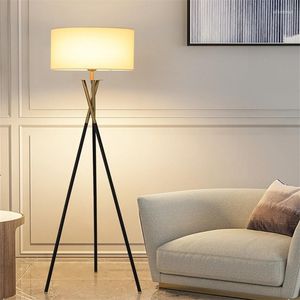 Vloerlampen retro -stijl lichte luxe woonkamer voor creatieve studie slaapkamer bedkamer decoratie verticale stof sfeer lamp