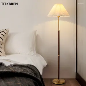 Lampadaire rétro lampe en bois rétro salon étude de chambre à coucher d'étude de chambre à coucher