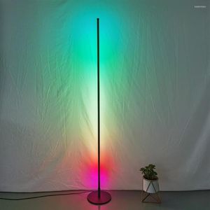 Vloerlampen RGB LED COORNER LAMP Multimodes Club Home Slaapkamer Sfeer Nachtlicht Decor Standing Ornament Supplies