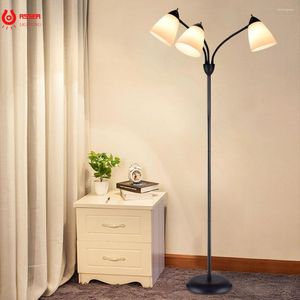 Vloerlampen RSSER 3-LICHT GOOSECK BOME LAMP MODERNE Flexibele LED Verstelbare metalen witte tinten voor woonkamer E26