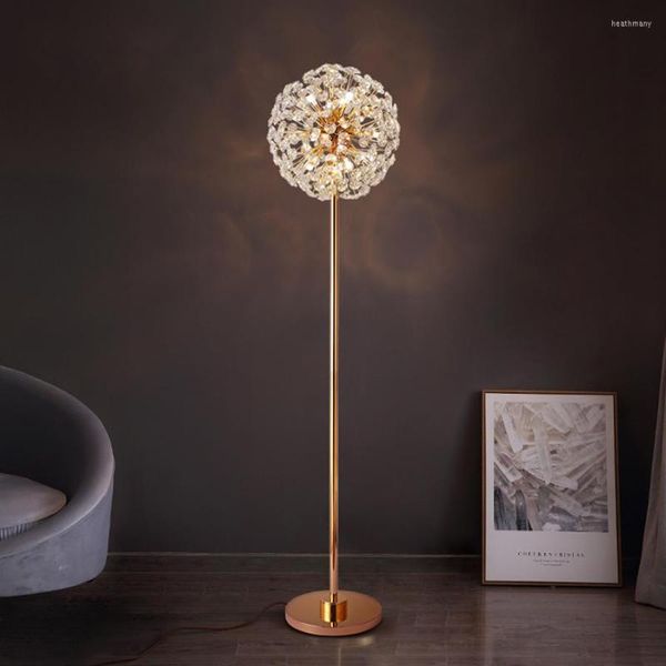 Lámparas de pie Simple moderno cristal sala de estar LED lámpara estrellada personalidad nórdico diente de león dormitorio mesita de noche mesa de flores