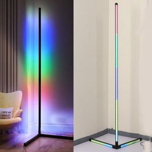 Floor Lamps Smart Corner Lamp APP Remote Control Lights With Music Dimmable LED For Bedroom Living Room Support Wifi
