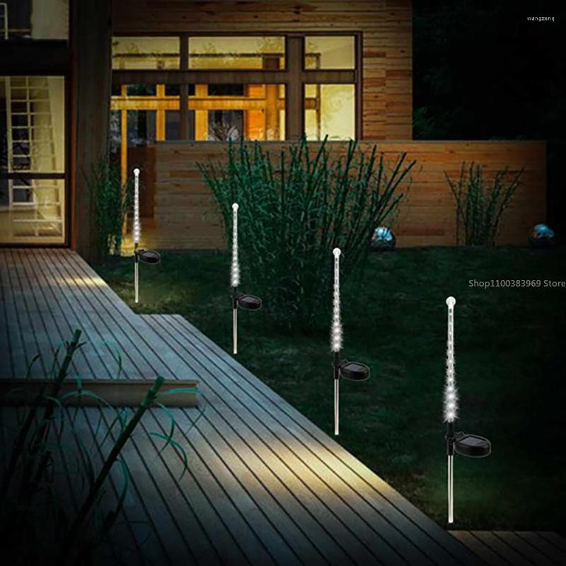 Lampadaires solaires d'extérieur, étanche, capteur de corps humain, lumière intelligente, décoration de clôture de jardin, économie d'énergie