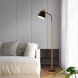 Vloerlampen staande ontwerplamp houten metalen standaard ventilator kandelabra smeedijzeren slaapkamerlichten