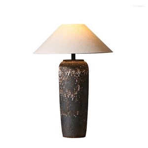 Vloerlampen wabi sabi handgemaakte keramische lamp retro model kamer el thee house verlichting decoratie foyer slaapkamer led staande lichten