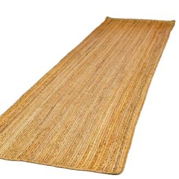 Tapis de sol Runner Runner Jute Traided Style Reversible Area Tapis pour la maison Salon Natural Jute Handmne Washroom Carpets