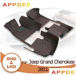 Tapis de sol Tapis Appdee voiture pour Jeep Grand Cherokee Wk Wk2 2011 2012 2013 2014 coussinets de pied personnalisés H220415 livraison directe Mobiles Mo Dhuzz