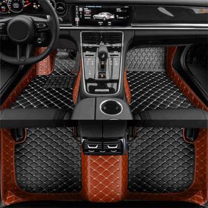 Floor Mats Carpets Artificial Leather Custom Car Floor Mats for Hyundai Equus 5 Seat 2010-2017 Interior Details Car Accessories Q231012