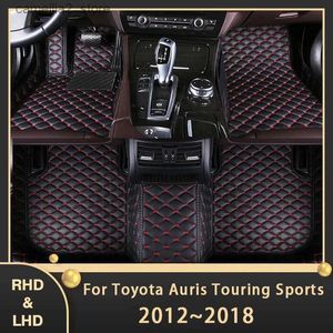 Vloermatten Tapijten Auto Vloermatten Voor Toyota Auris Touring Sports Corolla E180 2012 ~ 2018 Aangepaste Auto Voet Pads Lederen Tapijt Interieur Accessoires Q231012