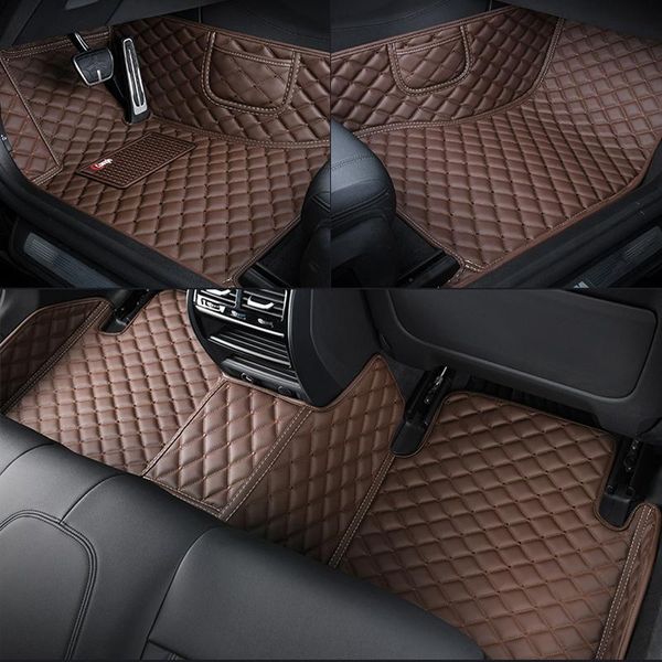 Alfombrillas para suelo, alfombrillas para coche para Tucson Kona Creta Solaris Ix35 I40 Elantra Palisade Accent, alfombras personalizadas, impermeables, accesorios para suelo