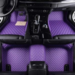 Floor Mats Carpets Custom Auto Luxury Leather Car Floor Mat For Opel Corsa d 2007 2008 2009 2010 2011 Car Mat Full Set Women Waterproof Accessories Q231012