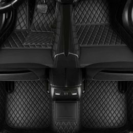 Tapis de sol Tapis de sol de voiture sur mesure pour BMW Série 4 F36 Gran Coupé 2014-2019 ans Tapis en cuir artificiel Intérieur Accessoires de voiture Q231012