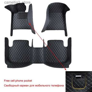 Tapis de sol Tapis de sol de voiture personnalisés pour BMW X4 F26 année 2014-2018 détails intérieurs accessoires tapis en cuir artificiel Q231012