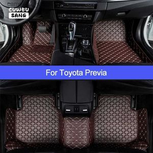 Vloermatten tapijten CuweUsang autotarmen voor Toyota Previa R2 R3 R5 voet Coche Accessoires Auto tapijten Q231012