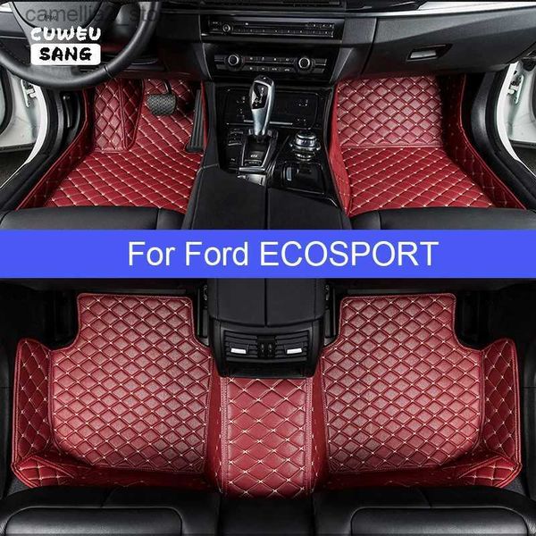 Tapis de Sol Tapis CUWEUSANG Tapis de Sol de Voiture pour Ford ECOSPORT 2012-2021 Ans Accessoires de Coche de Pied Tapis Q231012