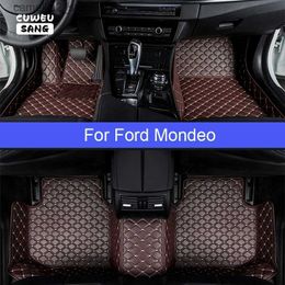 Tapis de sol tapis CUWEUSANG tapis de sol de voiture personnalisé pour Ford Mondeo Fusion pied Coche accessoires tapis Q231012