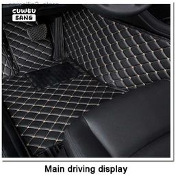 Tapis de sol tapis CUWEUSANG voiture personnalisée pour Toyota FORTUNER N15 N16 pied Coche accessoires Auto Q231013