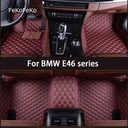 Tapis de sol Tapis FeKoFeKo tapis de sol de voiture personnalisé pour BMW E46 3 Convertible 3 Coupé 3 Compact 318 320 313 316 330 325 accessoires de Coche de pied Q231012