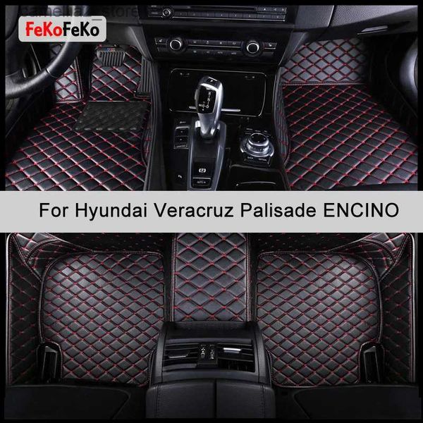 Tapis de sol tapis FeKoFeKo tapis de sol de voiture personnalisé pour Hyundai ENCINO Veracruz palissade Auto accessoires tapis de pied Q231012