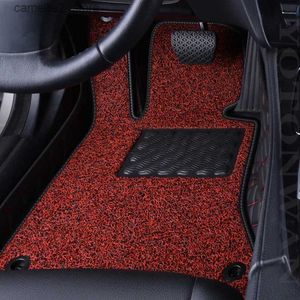 Tapis de sol tapis conducteur principal cuir boucle de soie personnalisé pour Mercedes Benz tous les modèles classe E GLK GLC S600 400 SL W212 W211 SLK tapis de sol de voiture Q231012