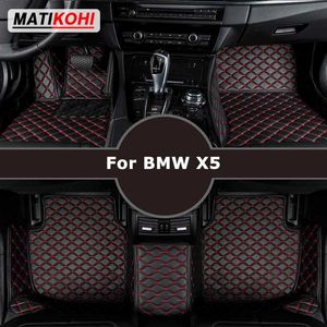 Tapis de sol tapis matekohi les tapis de sol de voiture personnalisés pour BMW X5 E53 E70 F15 G05 F85 F95 Carpets Auto Foot Coche Accessoire T240509