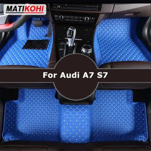 Tapis de sol tapis matyohi mats de sol de voiture personnalisés pour Audi A7 S7 Carpets Auto Foot Coche Accessoire T240509