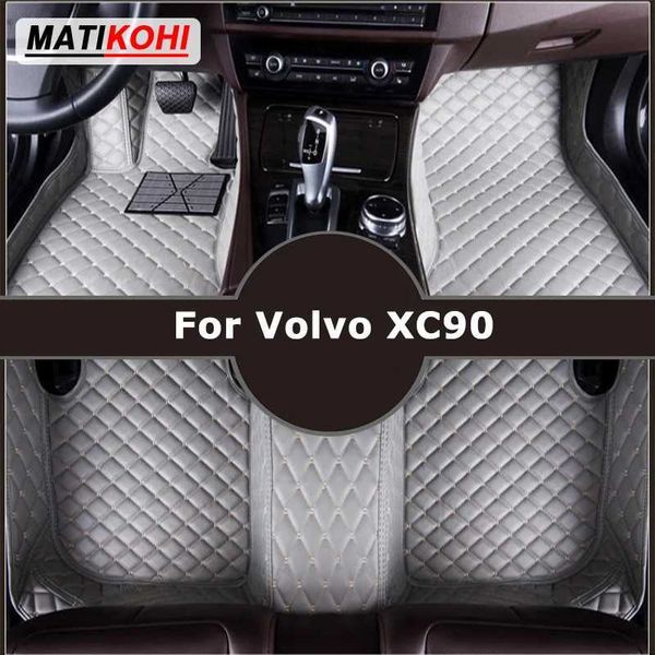 Tapis de sol tapis matyohi mat de sol de voiture personnalisés pour Volvo XC90 Carpets Auto Foot Coche Accessoire T240509