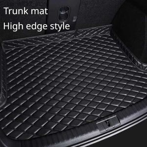 Tapis de sol en cuir PU pour coffre de voiture personnalisé pour Tesla modèle 3 modèle Y modèle S modèle X détails intérieurs accessoires de voiture tapis tous les modèles Q231012