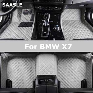 Tapis de sol Carpets saasle Mat de sol de voiture personnalisé pour BMW X7 G07 CARPE MATE MATE DE POOD ACCESSOIRES T240509