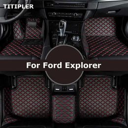 Vloermatten Tapijten TITIPLER Aangepaste Auto Vloermatten Voor Ford Explorer 2001-2021 Jaar Voet Coche Accessoires Tapijten Q231012