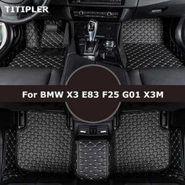Tapis de sol tapis TITIPLER tapis de sol de voiture personnalisé pour BMW X3 E83 F25 G01 X3M accessoires Auto tapis de pied Q231012