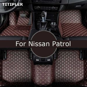 Tapis de sol tapis TITIPLER tapis de sol de voiture personnalisé pour Nissan patrouille Y61 pied Coche accessoires Auto tapis Q231012