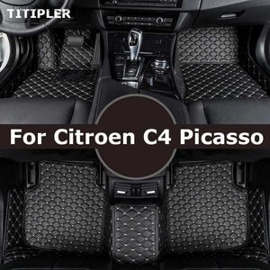 Vloermatten Tapijten TITIPLER Custom Auto Vloermatten Voor Citroen C4 Picasso Voet Coche Accessoires Tapijten Q231012