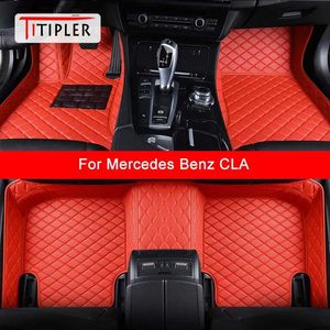 Tapis de sol tapis TITIPLER tapis de sol de voiture personnalisé pour Mercedes Benz CLA C117 C118 X117 X118 accessoires Auto tapis de pied Q231012