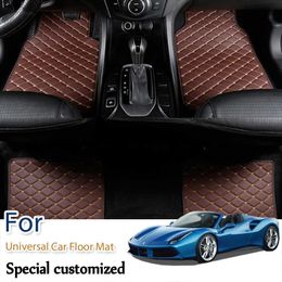 Alfombrillas Alfombras Alfombrillas de coche universales para Toyota Camry RAV4 Prius Prado Highlander Sienna zelas verso 5D car-styling carpet liner 0929