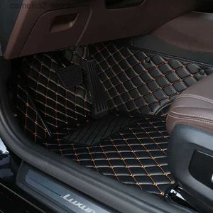 Tapis de sol Tapis YOTONWAN Tapis de sol de voiture en cuir personnalisé pour Subaru tous les modèles Forester XV Crosstrek Impreza Tribeca Accessoires automobiles Style de voiture Q231012