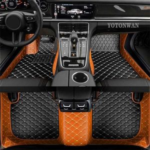 YOTONWAN Leather Car Floor Mats for Dodge Grand Durango Nitro RAM 1500 Stealth Magnum Charger Avenger, All Weather Protection Carpets, Black