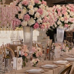 floor vases glass crystal cylinder vase wedding vases for wedding center piece centerpiece Wedding Centerpieces & Table