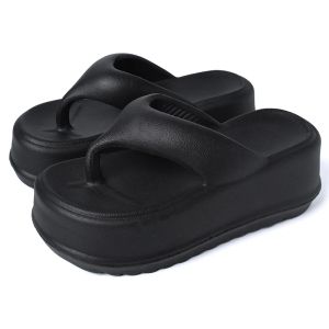 FLOPS EVA Plataforma gruesa tanga Flip Flip Slippers Zapatos de verano 2023 Memory Foam Slides ortopédicos Clip de pies Sandalias planas de playa