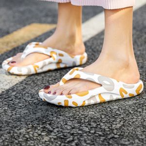 Flops string slippers print strand sandalen buiten slippers glijdt zomerschoenen voor paar eva licht comfortabele schoenen vrouwen mannen casual schoen