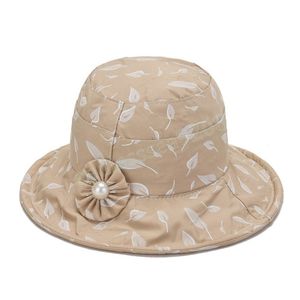 Bloemen emmer hoed vrouwen petten hiphop gorros dames zomer schattige sieraden versierde panama cap strand buiten zon hoeden katoen Sunhat