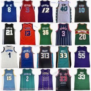 Klassiek Retro Shady 313 Eminem Jersey Basketbal Scottie Pippen Dwyane Wade Shareef Abdur-Rahim Bill James Russell Yao Isiah Ming Thomas Tyrone Muggsy Bogue Bryant