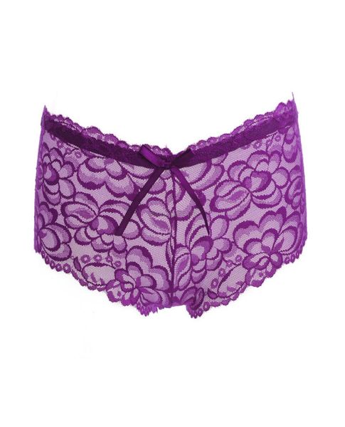 Boîte de boxer en dentelle florale Shorts Floral Low Rise Boy Shorts Briefs Sexy Lingerie Femmes sous-vêtements Sous--Pants Vêtements de mode Will 3182286