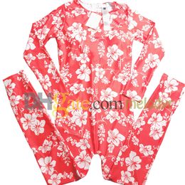 Floral Print Jumps combinaison femme à manches longues BodySice Designer Slim One Piece Swimwear Suisses combinais